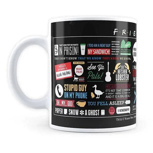 Friends TV Series Infographic Coffee Mug | Tea Cup – 350 ml