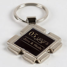 Personalised Anniversary Metallic Keychain