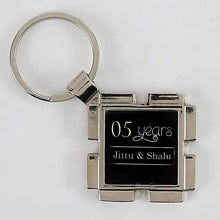 Personalised Anniversary Metallic Keychain