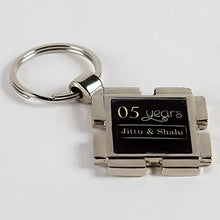 Personalised Anniversary Metallic Keychain