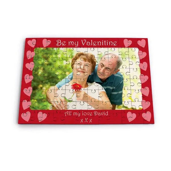 Personalized Be My Valentine Photo Jigsaw Puzzle