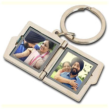 Personalised Double Photo Frame Key Chain, photo book