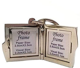 Personalised Double Photo Frame Key Chain, photo book