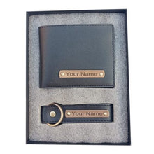 Personalised Leather Wallet + keychain