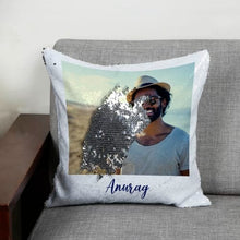 King Personalised Magic Reveal Sequin Cushion