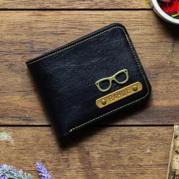Personalised Black Men's Wallet