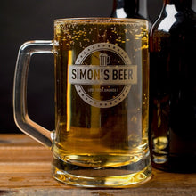 Personalised Pint Tankard - Circular Badge