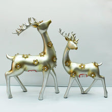 2Pcs Deer Resin Statues Home Decor Sculpture Ornaments