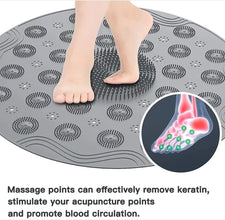 PVC Non-Slip Bathroom Mat Silicone Shower Bath Mat Foot Brush Scrubber