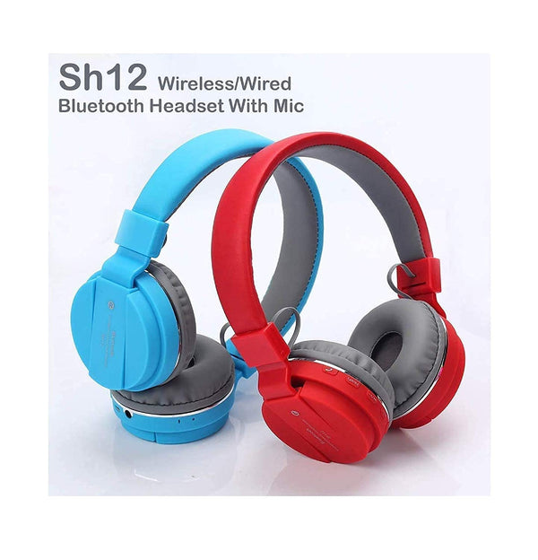Over Ear Wireless SH-12 Earphone/Headphone/Bluetooth & Headset with Mic