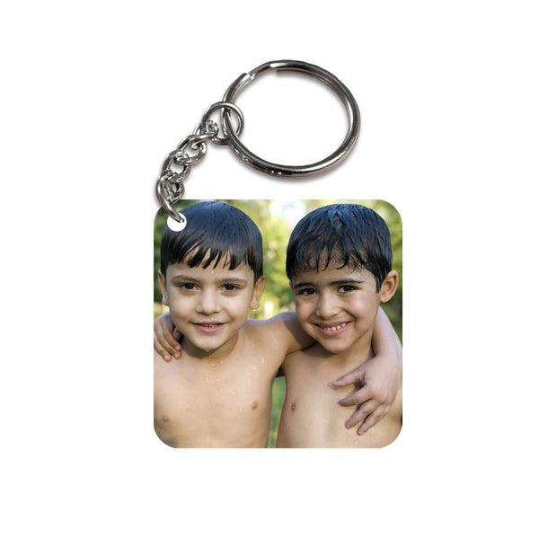 Personalized Square Photo Keychain