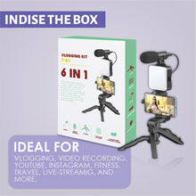 Vlogging Kit 6 in 1 for iPhone, Android (with Tripod)